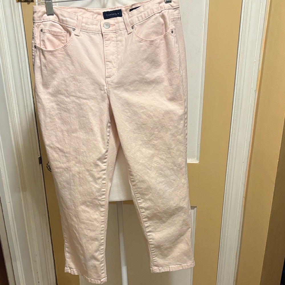 Charter Club Light Pink Ankle Jeans